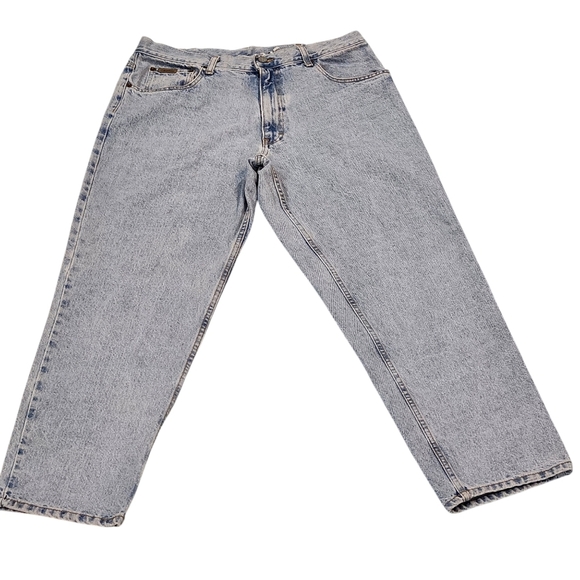 Vintage Calvin Klein Men's Sand Wash Light Blue Denim Jeans Size 36x30